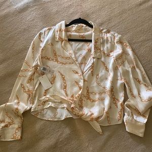 Wilfred chain blouse tie front